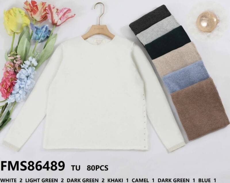 Swetry damskie Roz Standard. Mix kolor. Paczka 10 szt